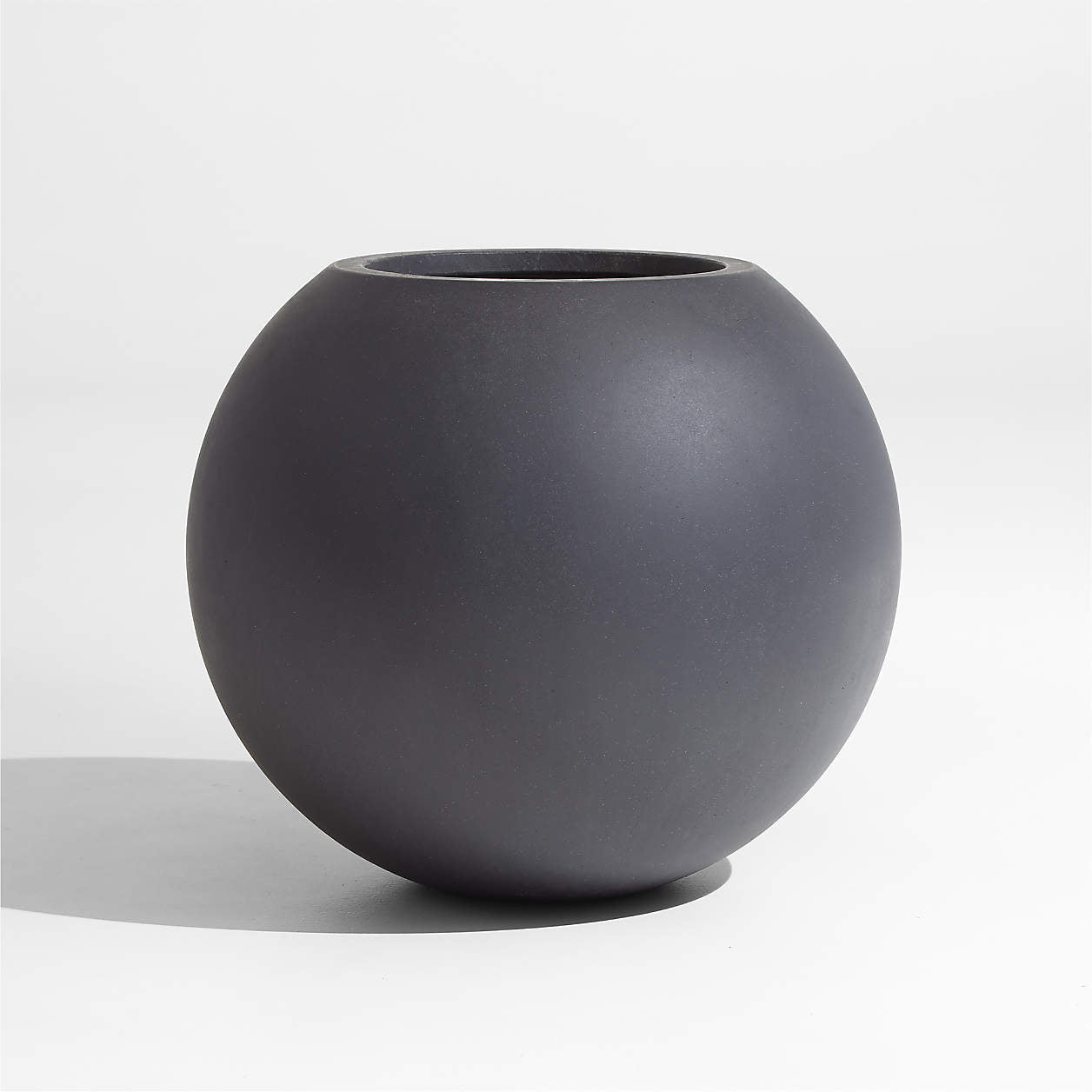Light Weight Sphere Large White Indoor/Outdoor Planter - Graceland Home and Living -  