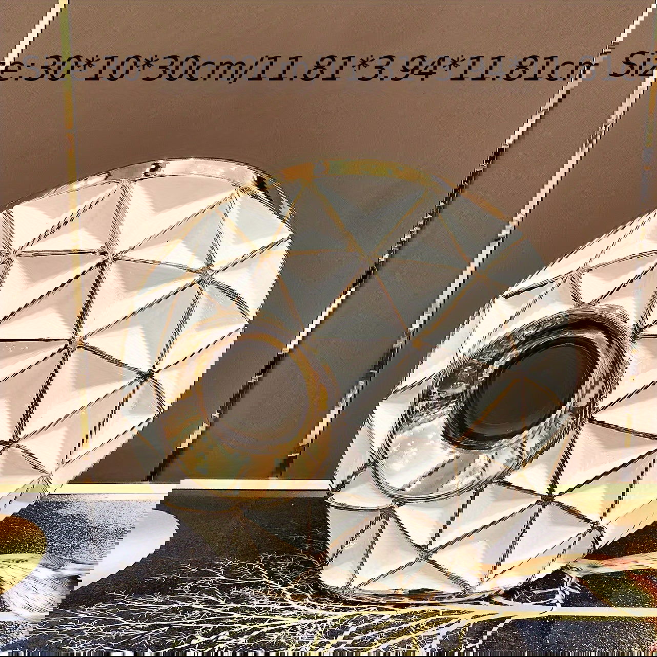 Luxurious 1pc Golden Ceramic Vase - Graceland Home and Living -  