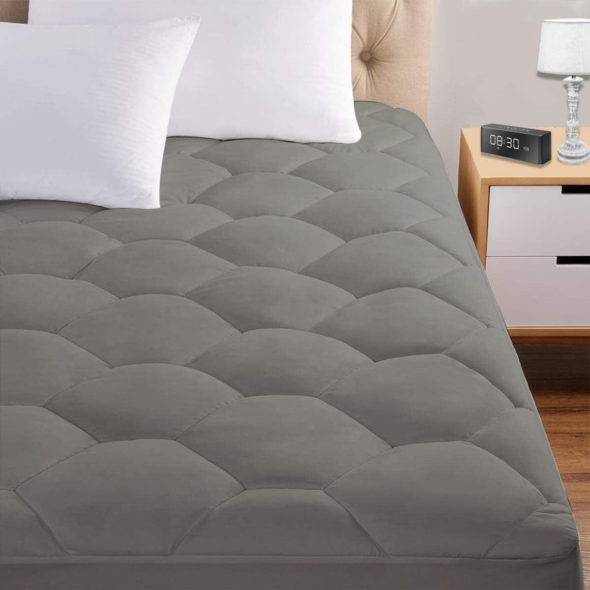 Mattress Pad, 8-21" Deep Pocket Protector Ultra Soft Quilted Fitted Topper Cover - Graceland Home and Living -  