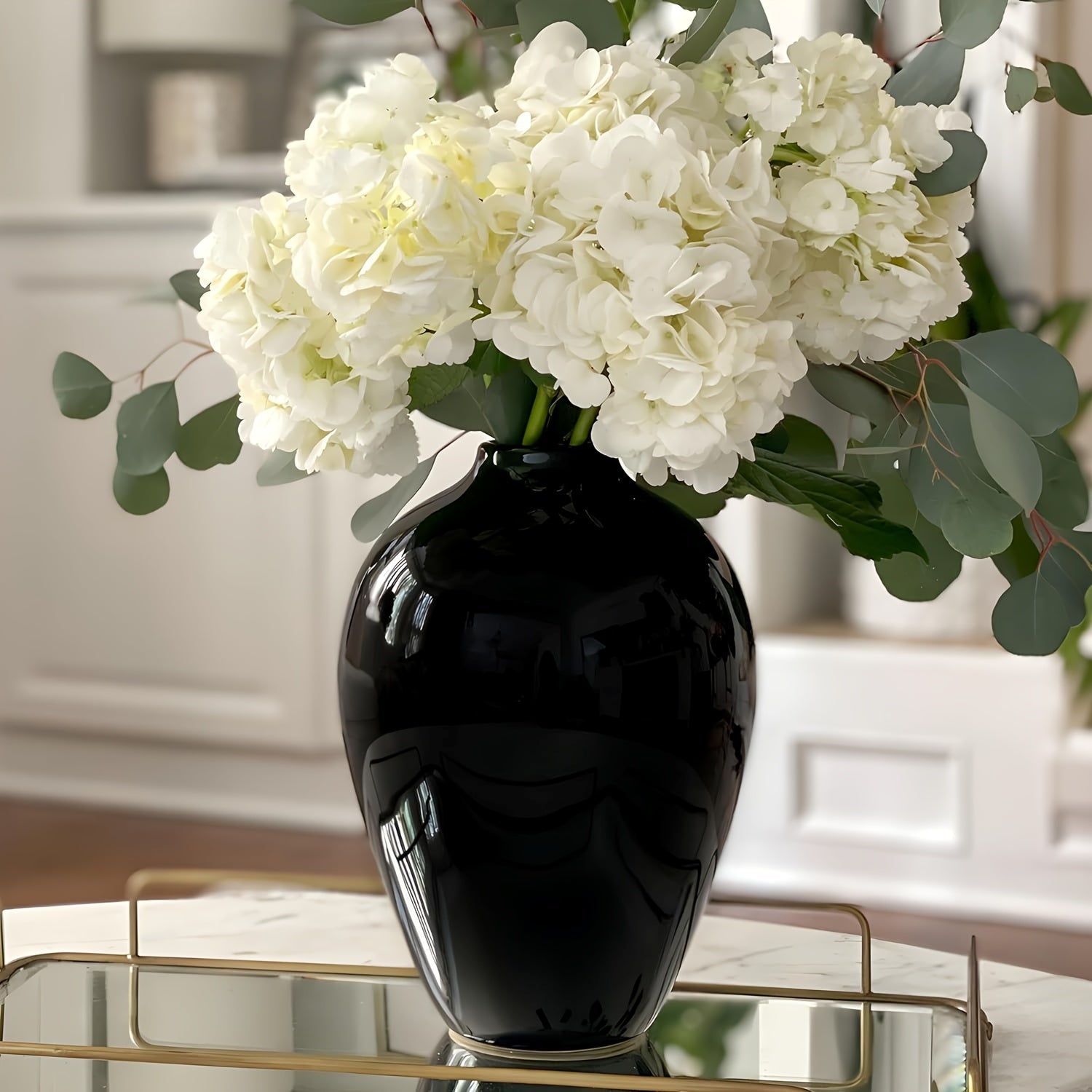 Modern 10-Inch Ceramic Vase - Graceland Home and Living -  
