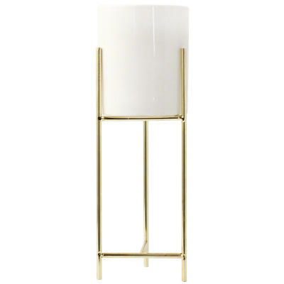 Modern Green Home Décor .Flower Pot Holder With Metal Plant Stand - Graceland Home and Living -  