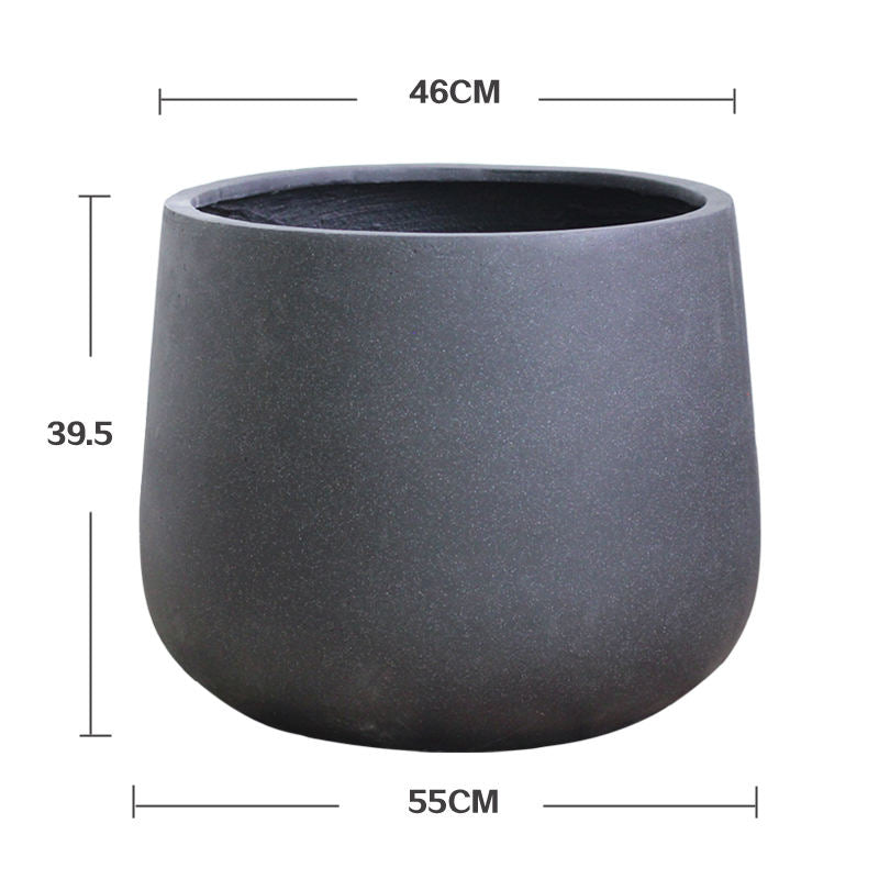 Modern design outdoor cement fiberglass Pot - Graceland Home and Living -  