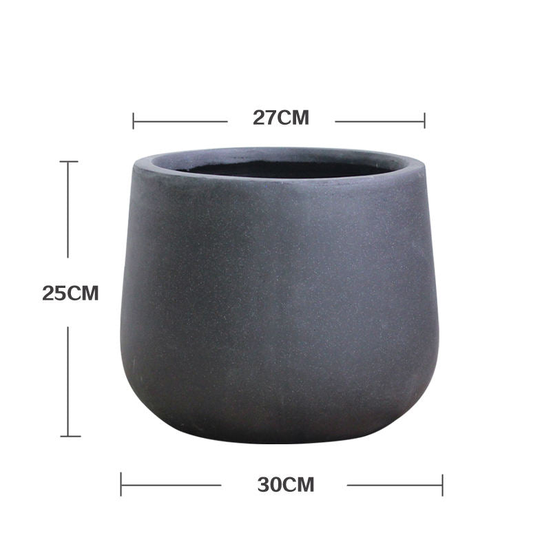 Modern design outdoor cement fiberglass Pot - Graceland Home and Living -  