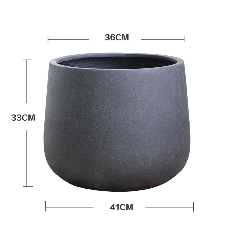 Modern design outdoor cement fiberglass Pot - Graceland Home and Living -  