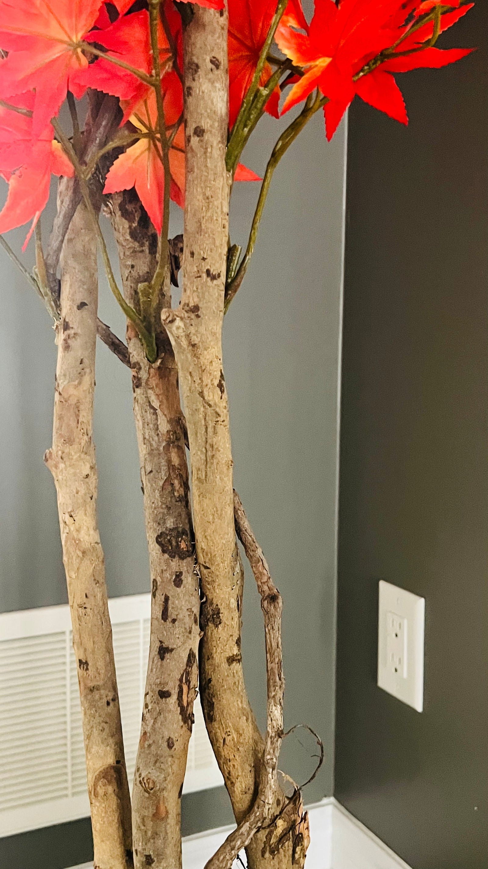 Multi Trunk Silk Maple Leaf Tree in Pot - Graceland Home and Living -  