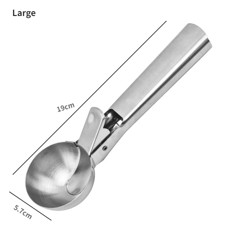 Multifunctional Ice Cream Scoops Stainless Steel Dual-Purpose Scoop - Graceland Home and Living -  