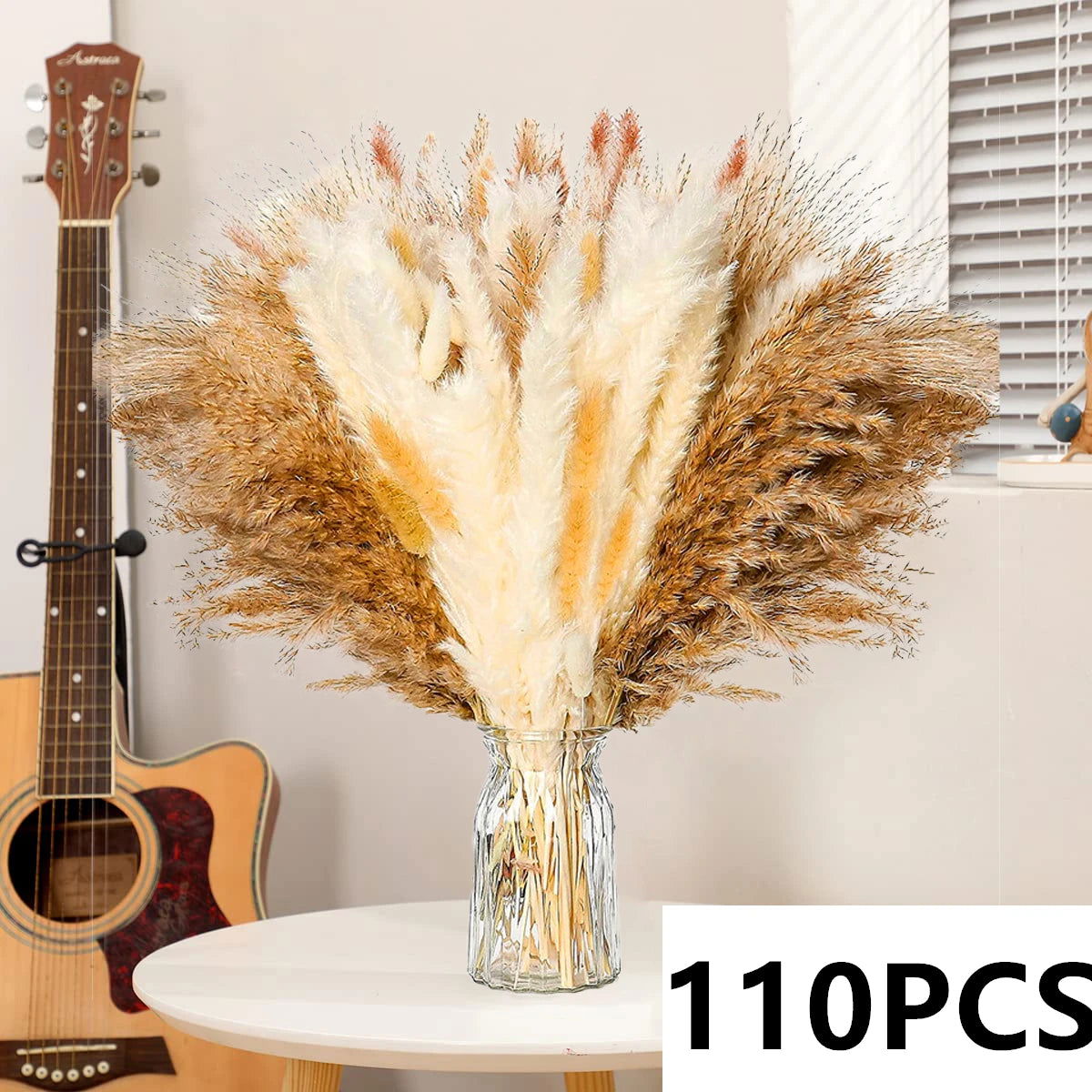 Natural Pampas Dried Flowers. Floral Bouquet For Home Vase Decoration - Graceland Home and Living -  