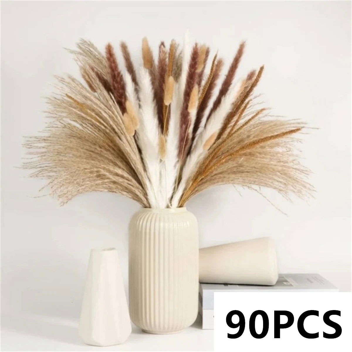 Natural Pampas Dried Flowers. Floral Bouquet For Home Vase Decoration - Graceland Home and Living -  