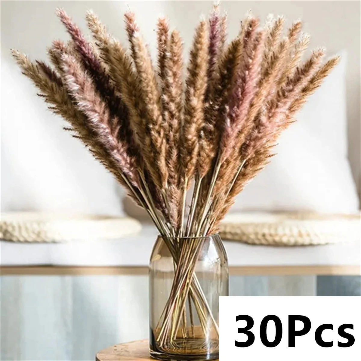 Natural Pampas Dried Flowers. Floral Bouquet For Home Vase Decoration - Graceland Home and Living -  