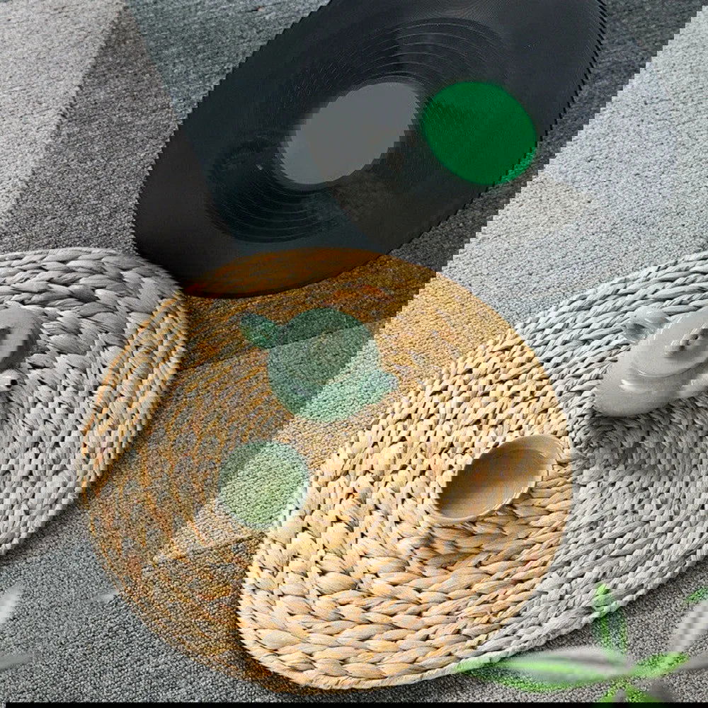 Natural Straw Weave Rattan Round Placemats - Graceland Home and Living -  