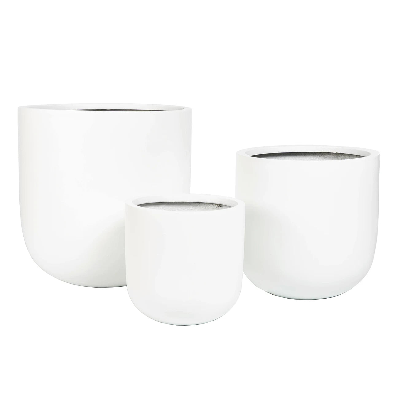 Natural grey color lightweight plastic pots planter - Graceland Home and Living -  