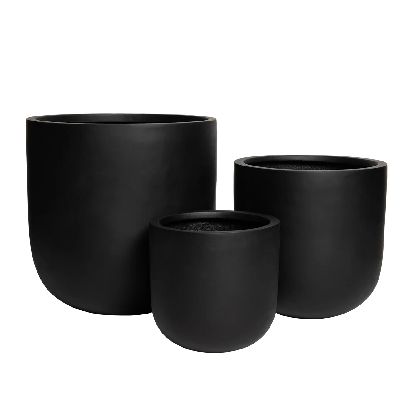 Natural grey color lightweight plastic pots planter - Graceland Home and Living -  