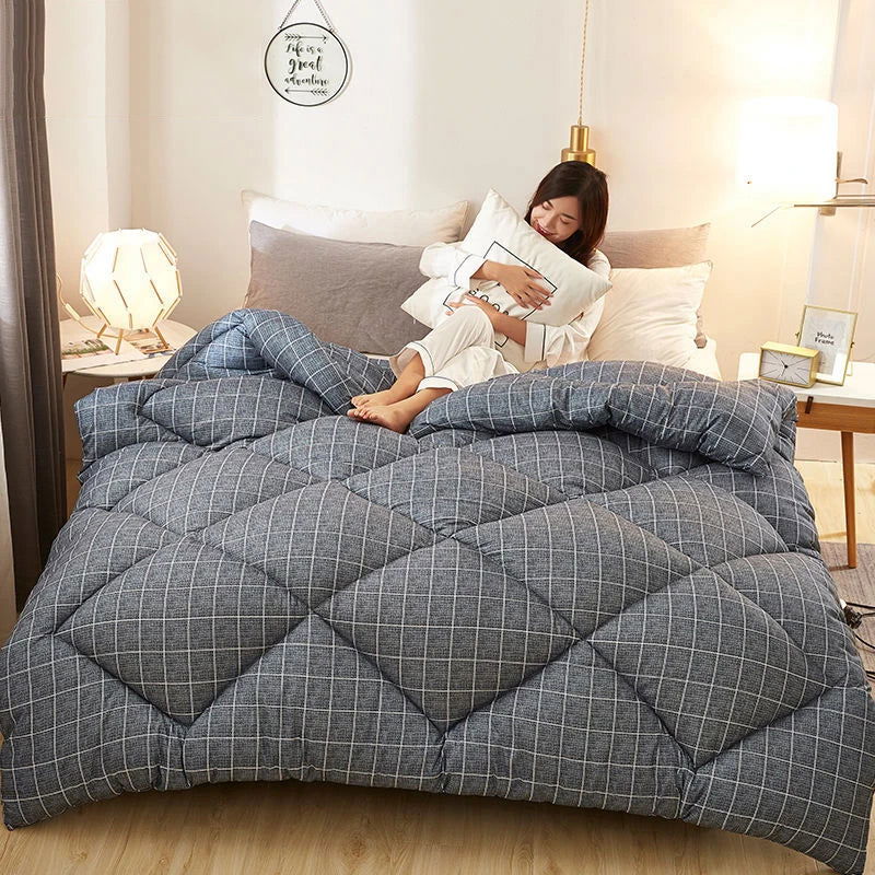 Nordic Winter Warm Quilt Thick Fluffy Cotton Quilts - Graceland Home and Living -  