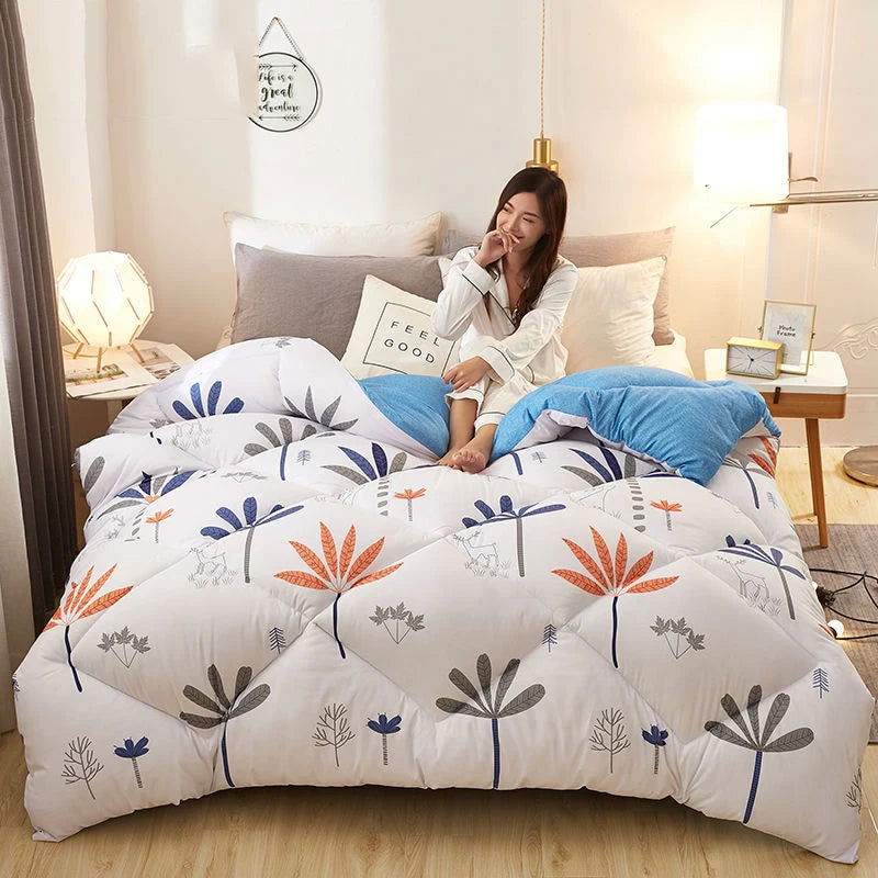 Nordic Winter Warm Quilt Thick Fluffy Cotton Quilts - Graceland Home and Living -  