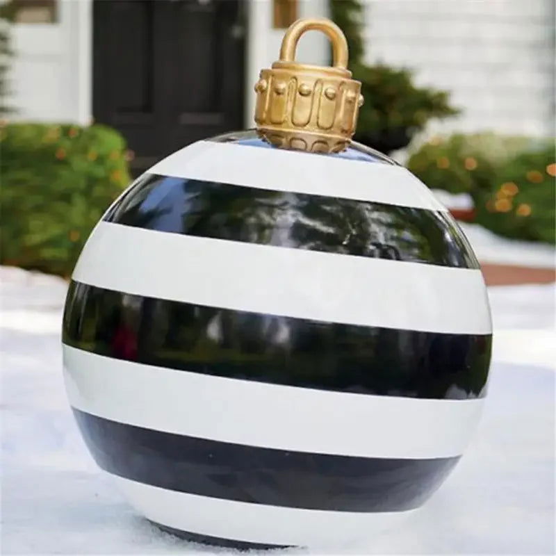 Outdoor Christmas Inflatable Decorated Ball 60cm PVC Giant Big - Graceland Home and Living -  