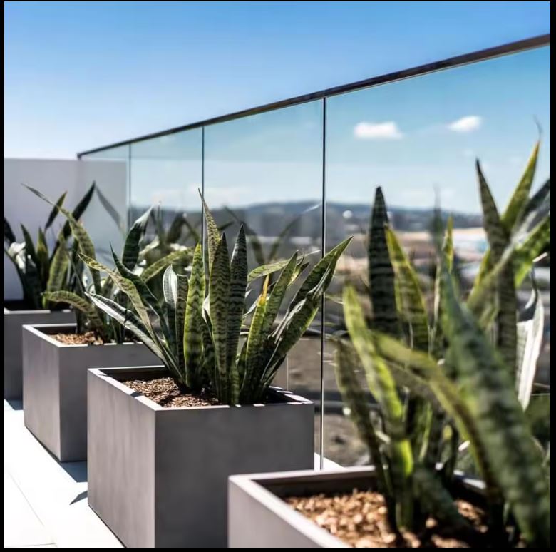 Outdoor fiberglass planter - Graceland Home and Living -  