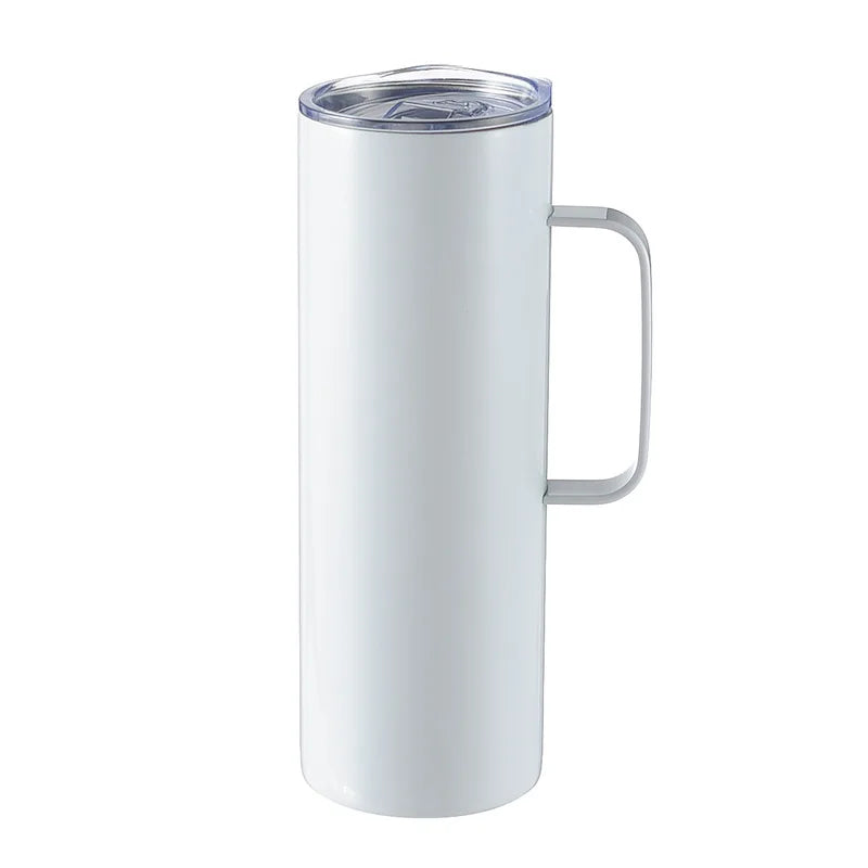 Portable thermos cup 590ml mug with handle straight cup - Graceland Home and Living -  