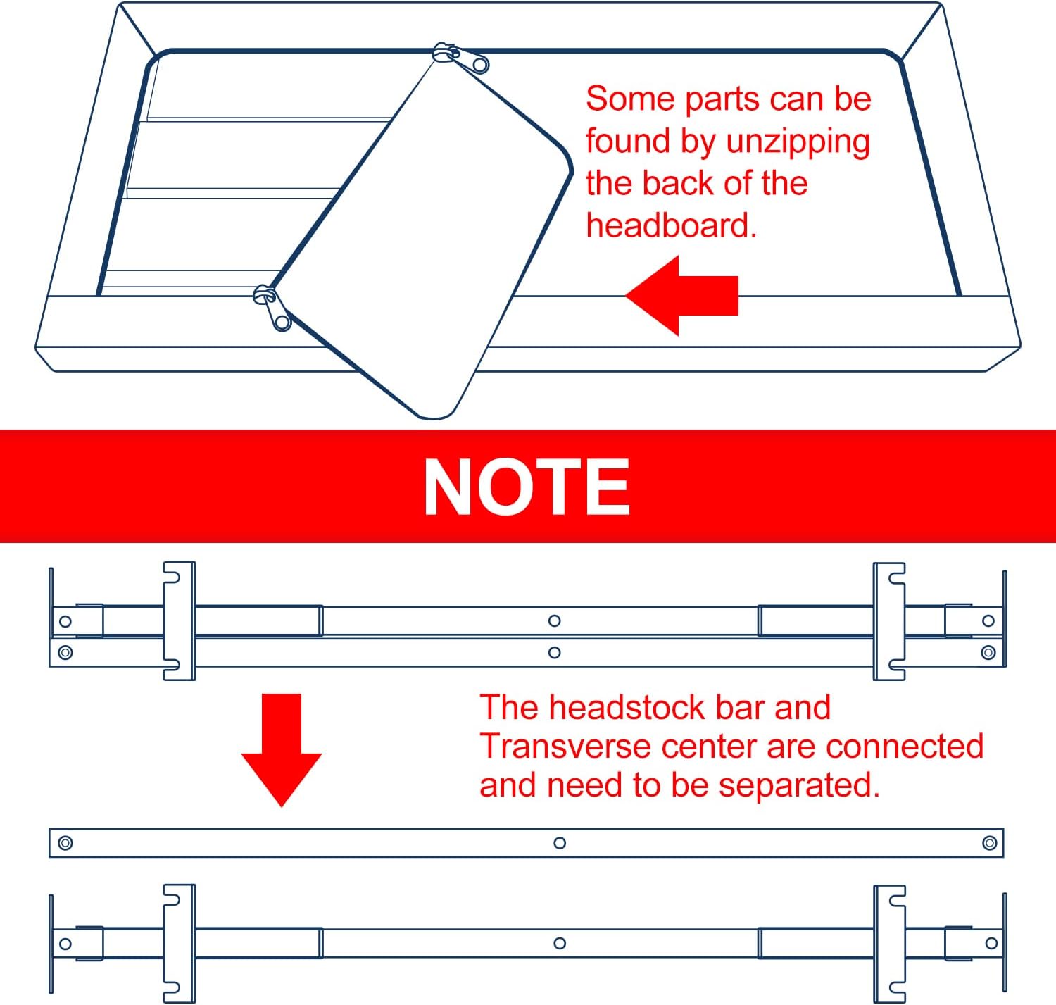 Queen Size Upholstered Platform Bed Frame, No Box Spring Needed - Graceland Home and Living -  