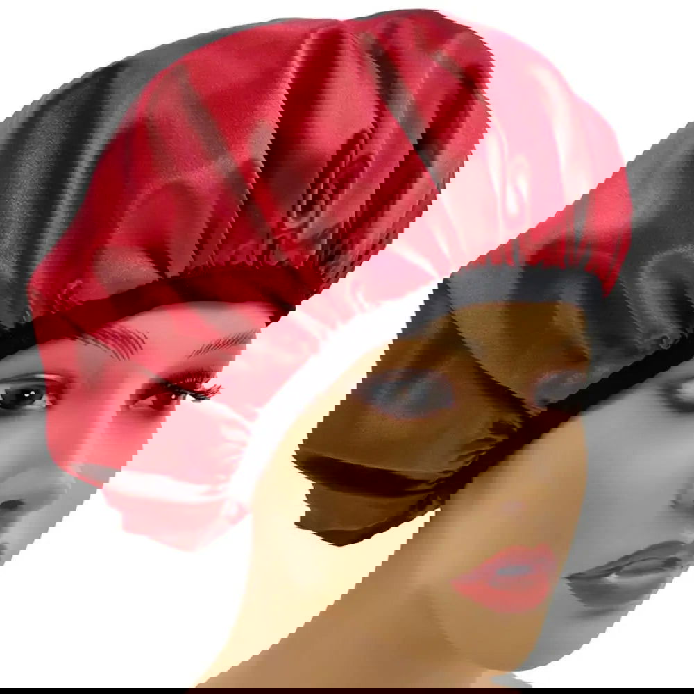 Reusable Triple Layer Waterproof Shower Cap  Large Bath Hair Cap - Graceland Home and Living -  