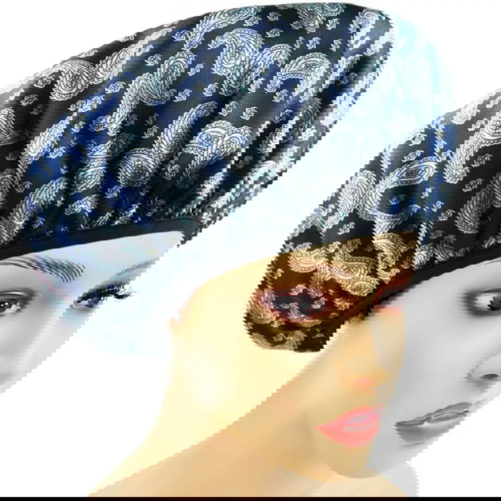 Reusable Triple Layer Waterproof Shower Cap  Large Bath Hair Cap - Graceland Home and Living -  