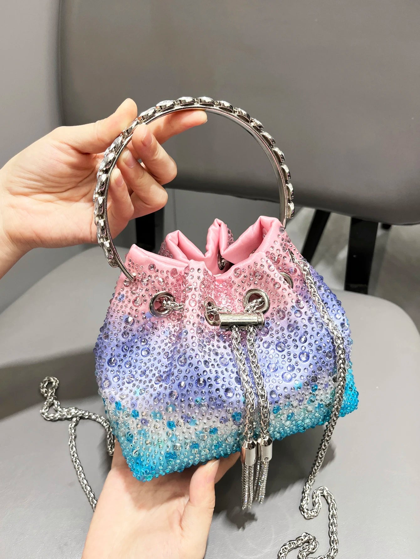 Rhinestones Evening clutch Bag - Graceland Home and Living -  