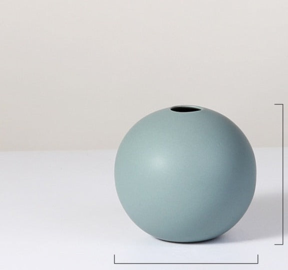 Round ceramic pot with bright colors - Graceland Home and Living -  