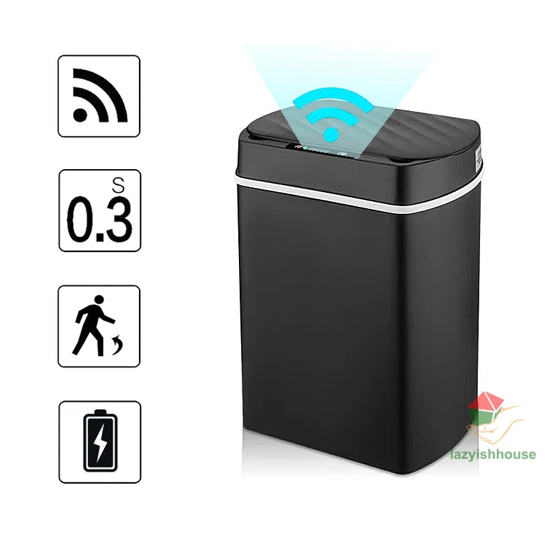 Smart trash can for kitchen House. Smart home Dustbin Wastebasket automatic sensor trash can garbage bin cleaning tools