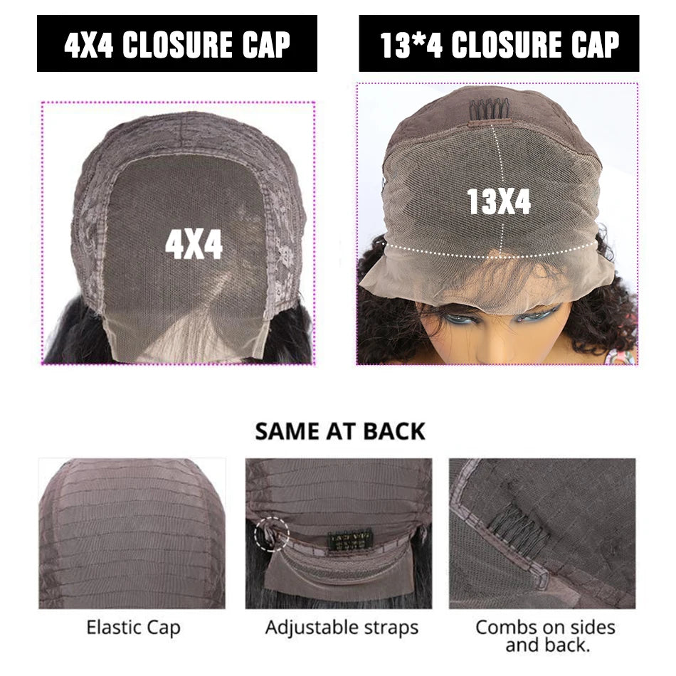 Jerry Curly Short Bob Wig 13x4 Bob Wigs Brazilian Water Deep Wave Human Hair Wigs