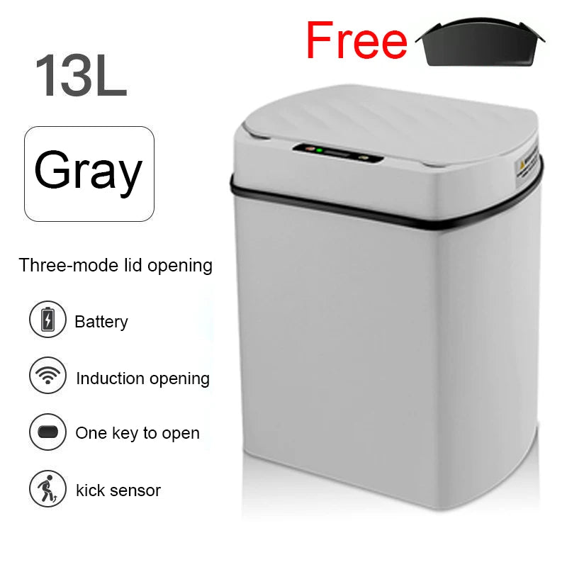 Smart trash can for kitchen House. Smart home Dustbin Wastebasket automatic sensor trash can garbage bin cleaning tools