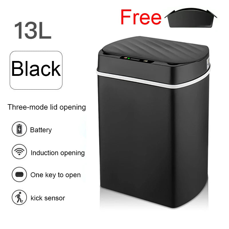 Smart trash can for kitchen House. Smart home Dustbin Wastebasket automatic sensor trash can garbage bin cleaning tools