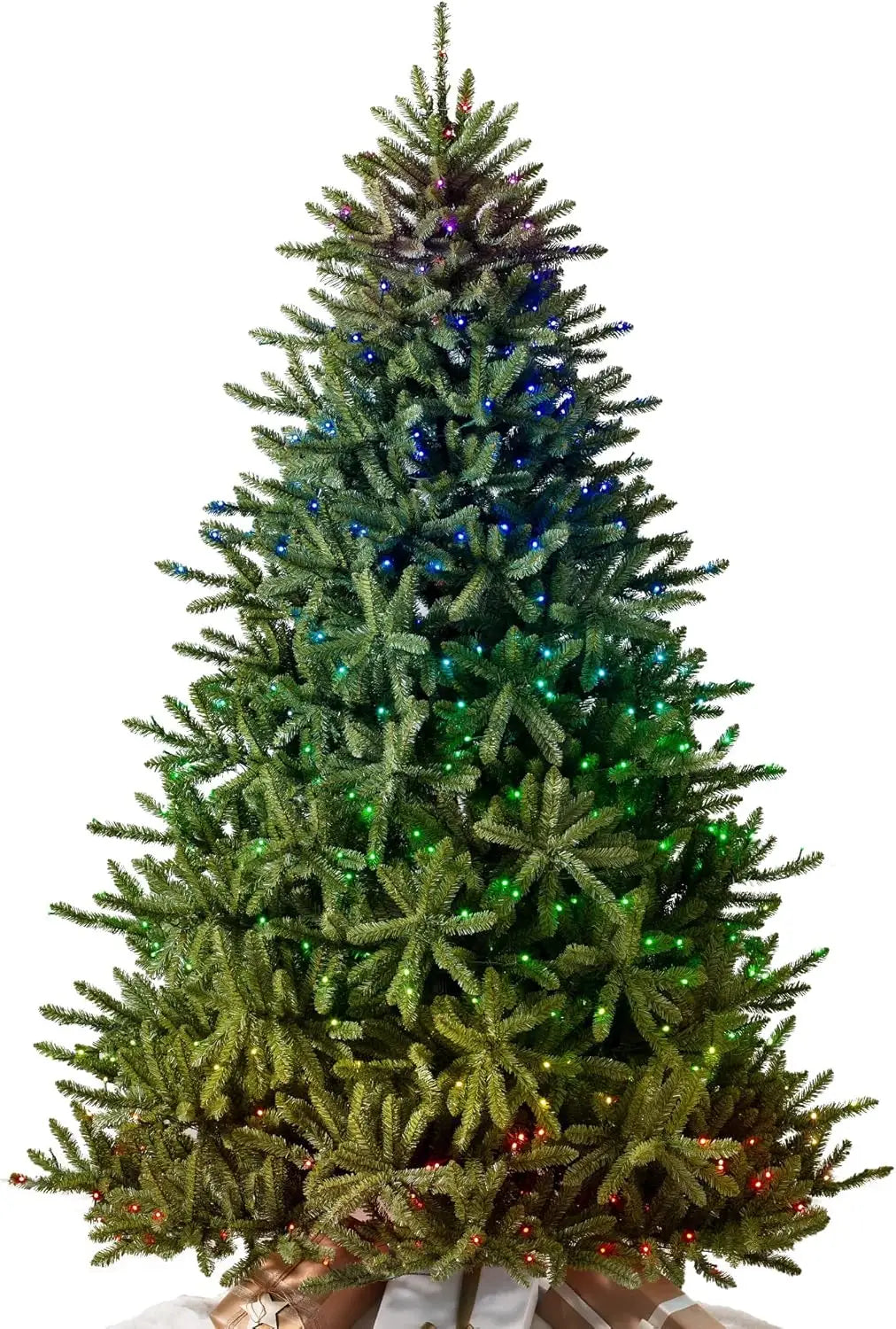 6ft Prelit Classic Blue Spruce Artificial Christmas Tree with Customizable Twinkly LED Lights, Suitable For Christmas Decor
