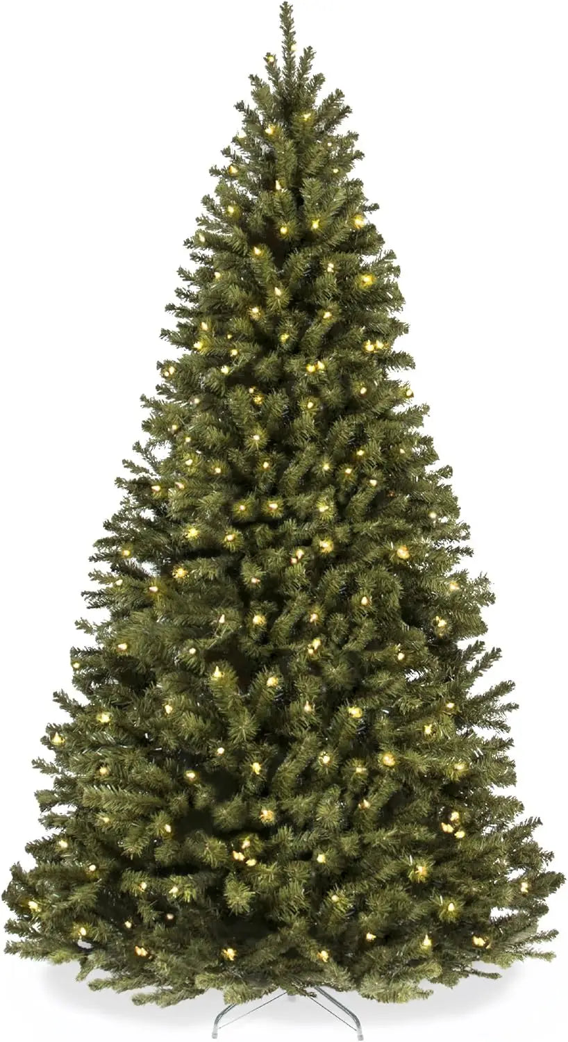 12ft Pre-Lit Spruce Artificial Holiday Christmas Tree for Home, Decoration w/ 1,300 Incandescent Lights, 4,188 Branch Tips
