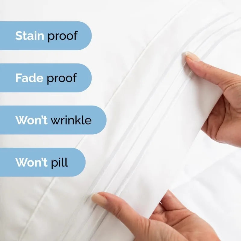 Queen Size 4 Piece Sheet Set - Comfy Breathable & Cooling Sheets - Deep Pockets