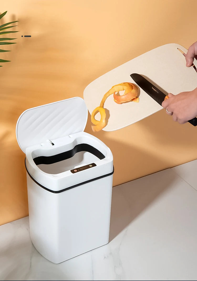 Smart trash can for kitchen House. Smart home Dustbin Wastebasket automatic sensor trash can garbage bin cleaning tools