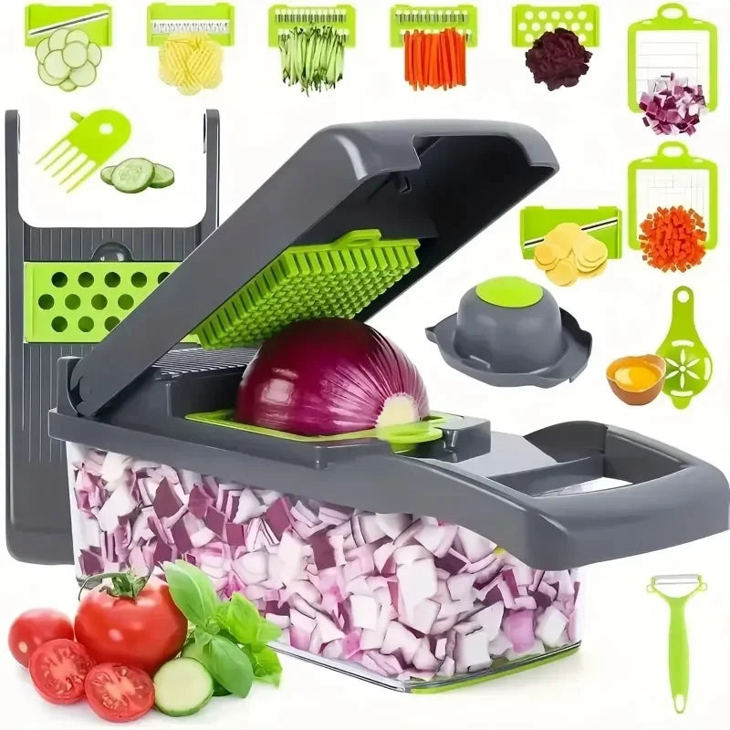 14/16 in 1 kitchen vegetable slicer, household multifunctional vegetable slicer, potato slicer, slicer, salad slicer, and slicer
