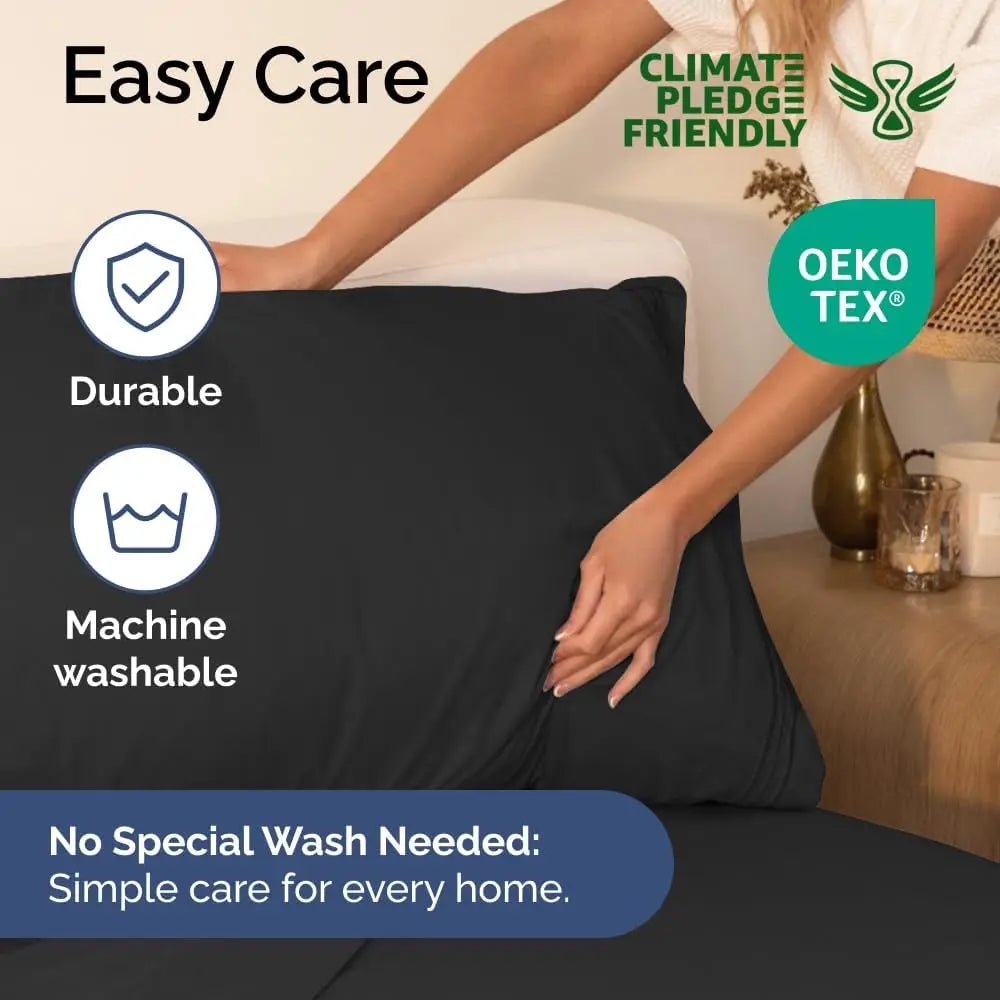 Size 3 Piece Sheet Set - Comfy Breathable & Cooling Sheets - Hotel Luxury Bed Sheets - Deep Pockets