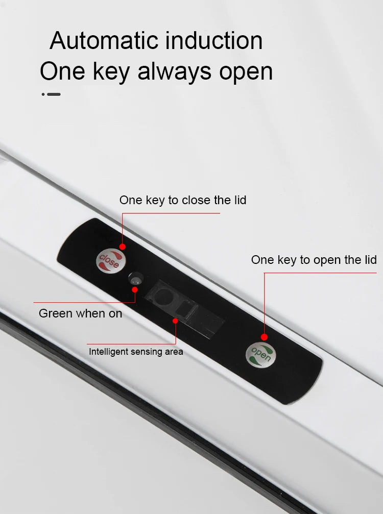 Smart trash can for kitchen House. Smart home Dustbin Wastebasket automatic sensor trash can garbage bin cleaning tools