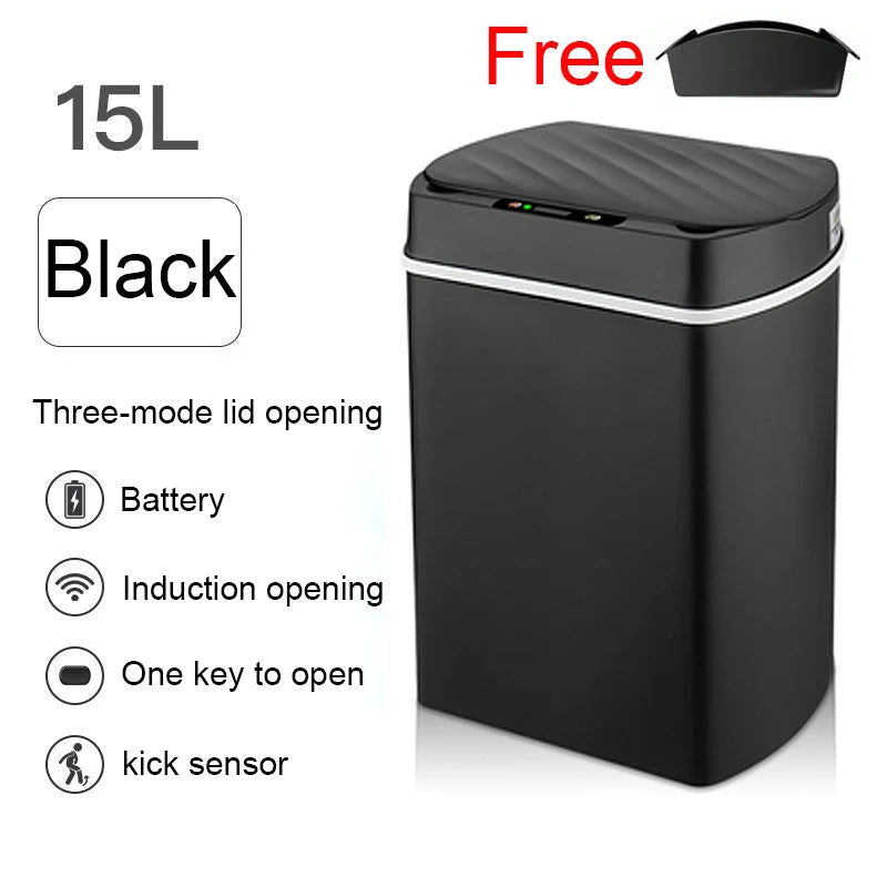 Smart trash can for kitchen House. Smart home Dustbin Wastebasket automatic sensor trash can garbage bin cleaning tools