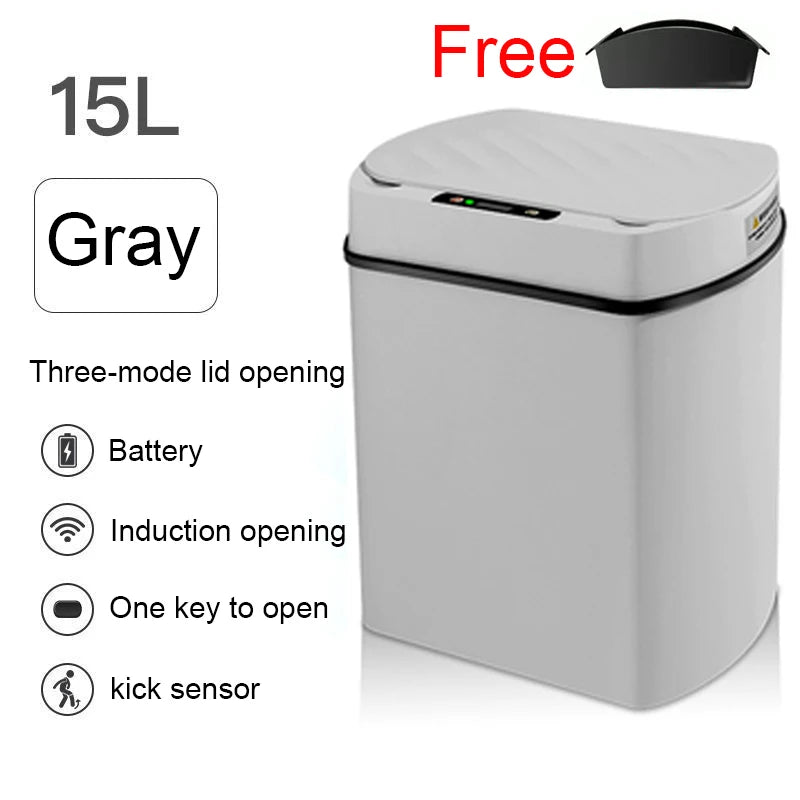 Smart trash can for kitchen House. Smart home Dustbin Wastebasket automatic sensor trash can garbage bin cleaning tools