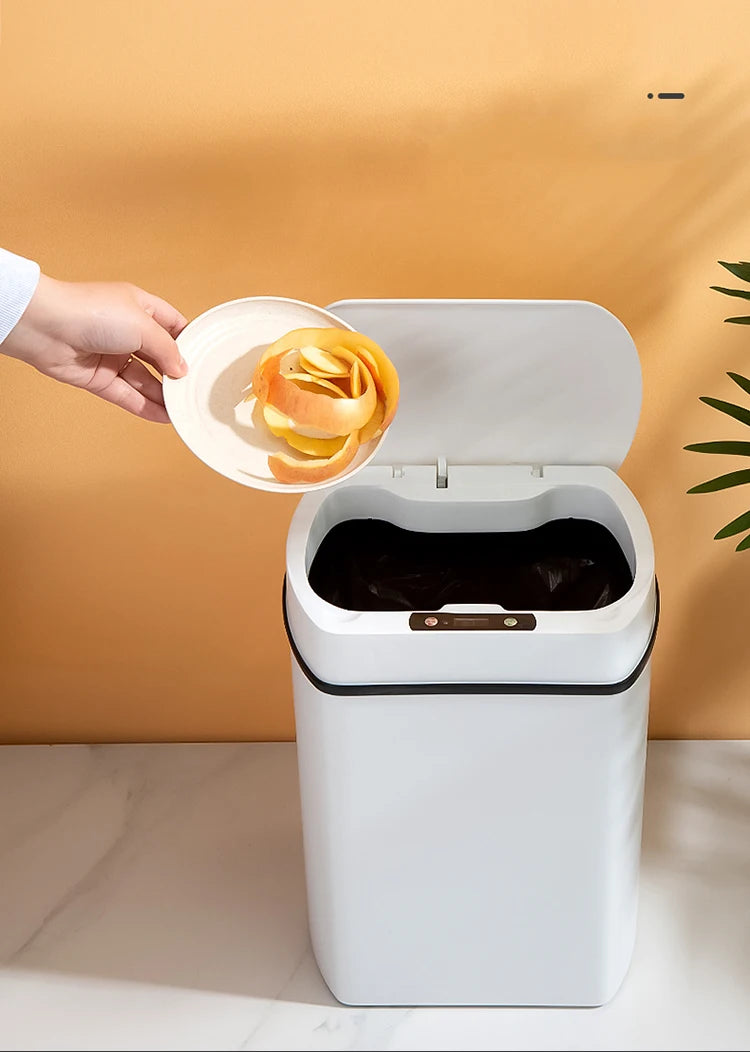 Smart trash can for kitchen House. Smart home Dustbin Wastebasket automatic sensor trash can garbage bin cleaning tools