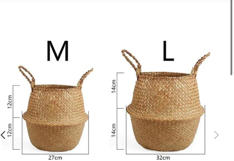 Seagrass Belly Basket for Storage Plant Pot - Graceland Home and Living -  