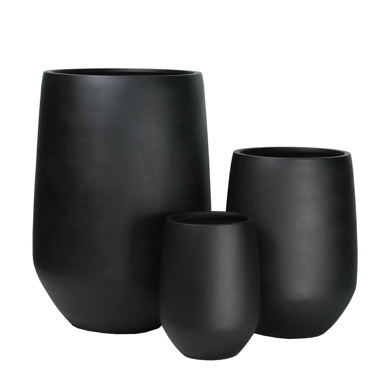 Set of 4 fiber stone planter Graceland Home and Living