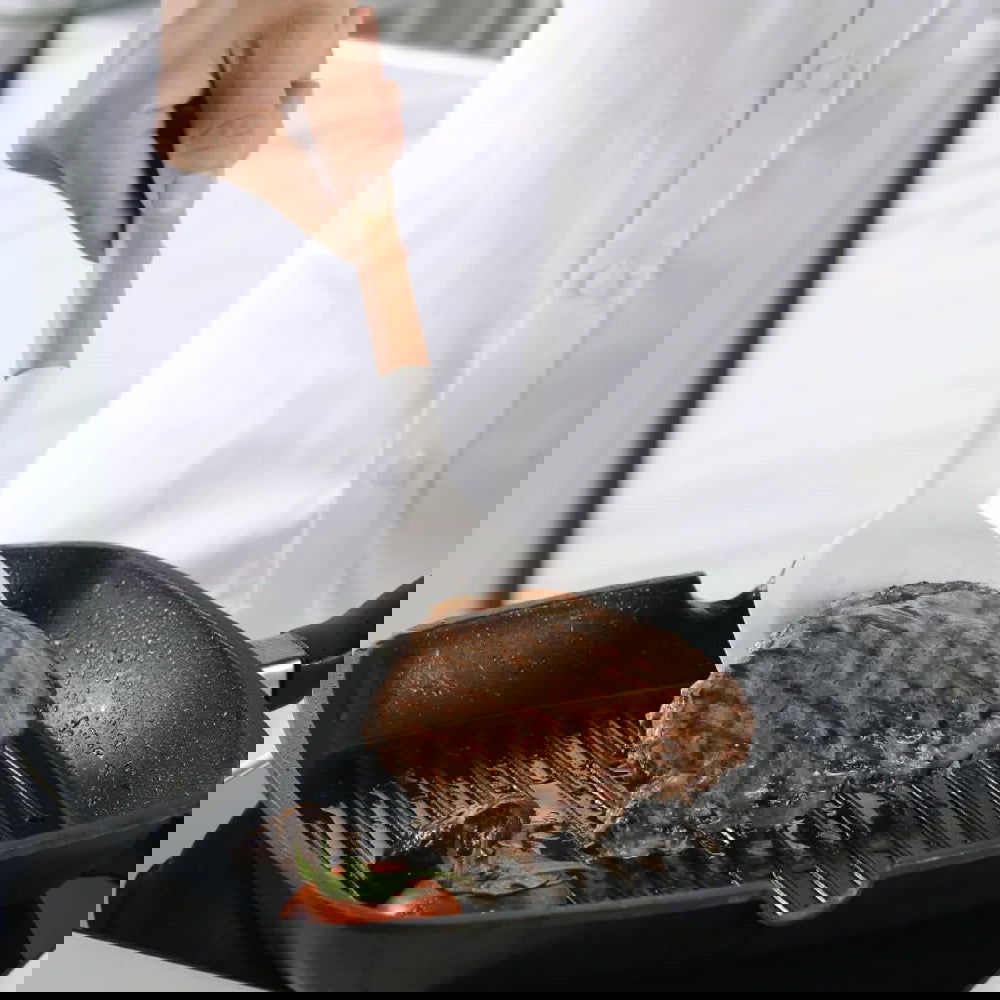 Silicone Cooking Utensils Set with Wooden Handle Non-stick Cookware - Graceland Home and Living -  