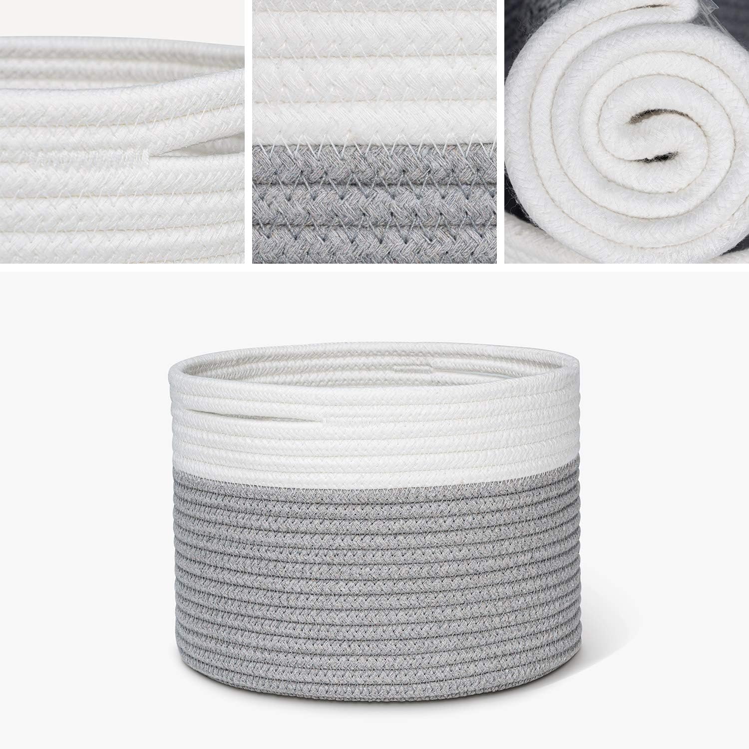 Small Basket - Cotton Rope Basket Woven Basket for Keys Sunglasses - Graceland Home and Living -  