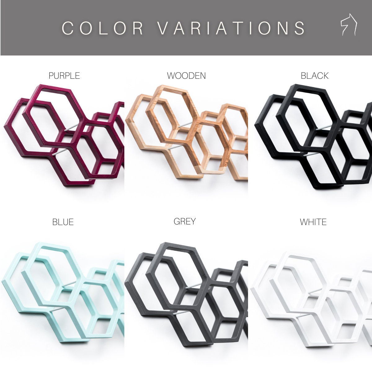 Wall Mount wooden Toilet Paper Holder Honeycomb roll rack - Graceland Home and Living -  