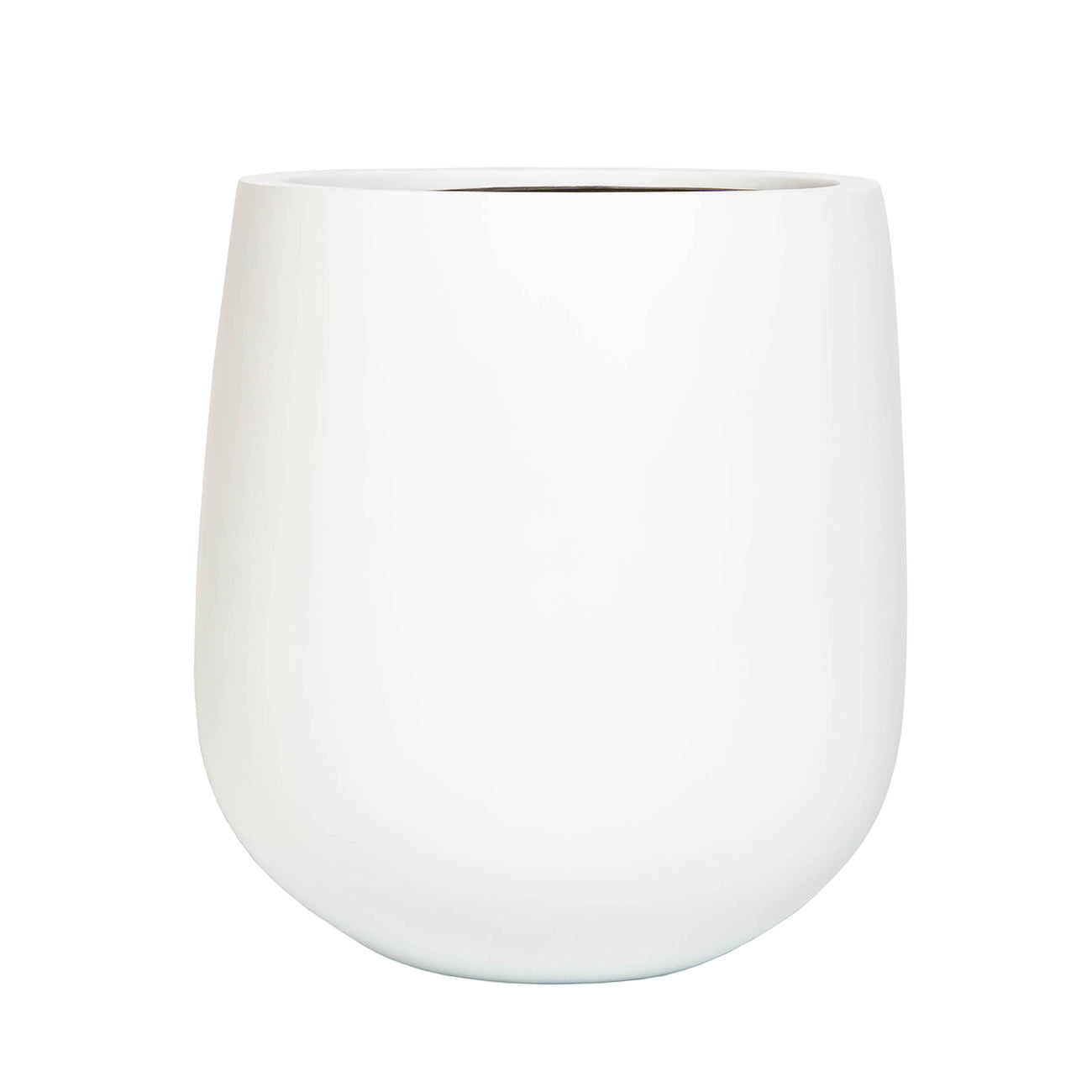 White fiberglass pots and planter large sizes for flower garden outdoor Graceland Home and Living