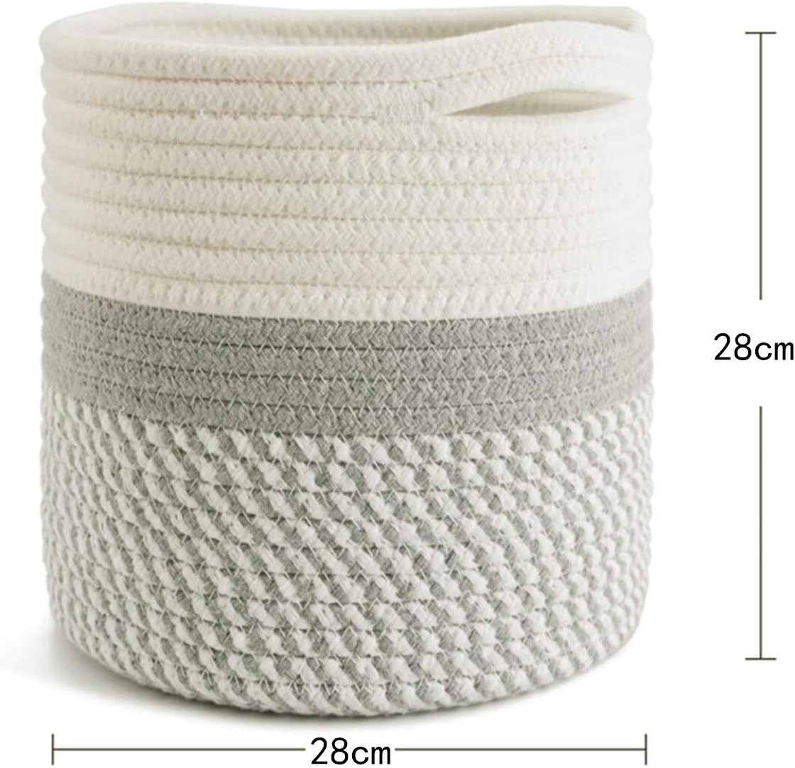 Woven Cotton Rope Basket, Large Laundry Basket, - Graceland Home and Living -  