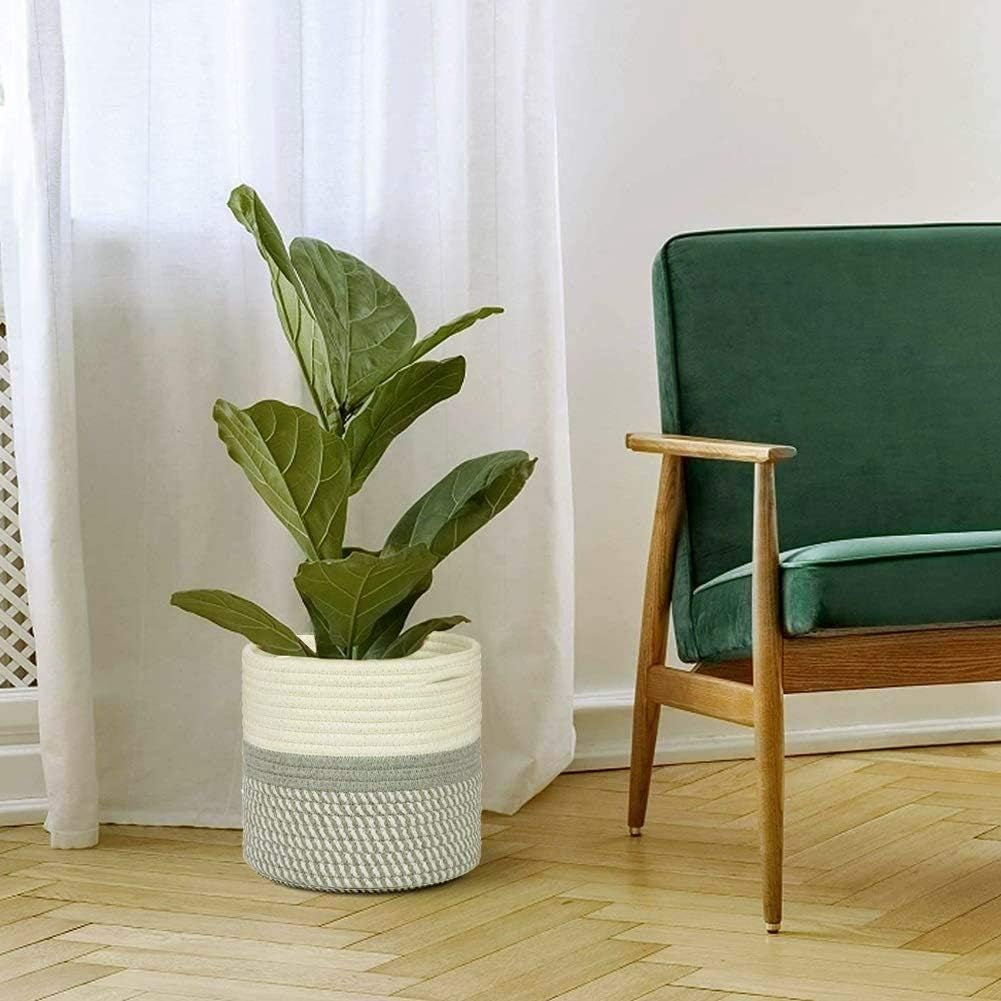 Woven Cotton Rope Basket, Large Laundry Basket, - Graceland Home and Living -  