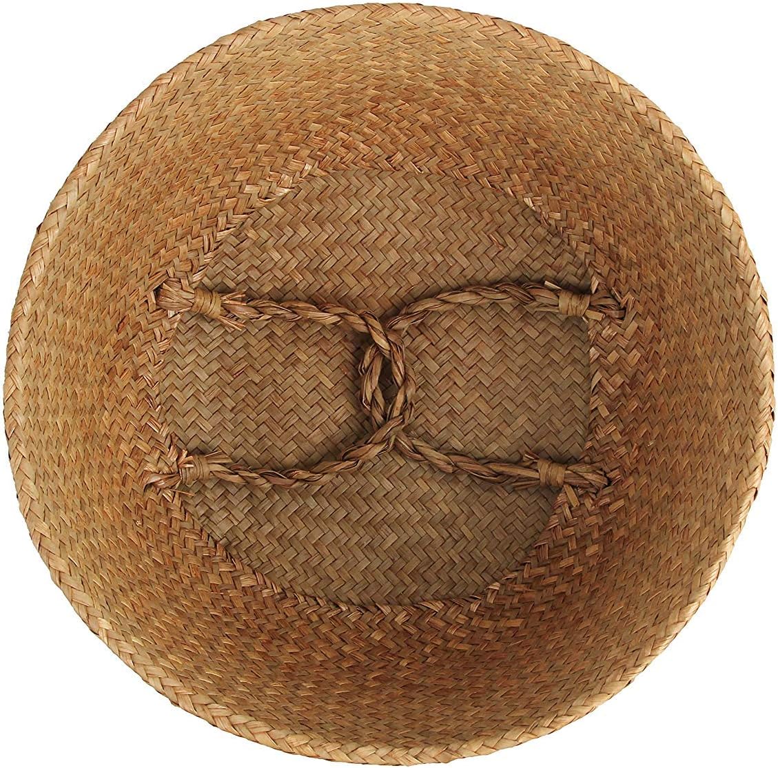 Woven Seagrass Belly Basket for Storage, Plant Pot Basket - Graceland Home and Living -  